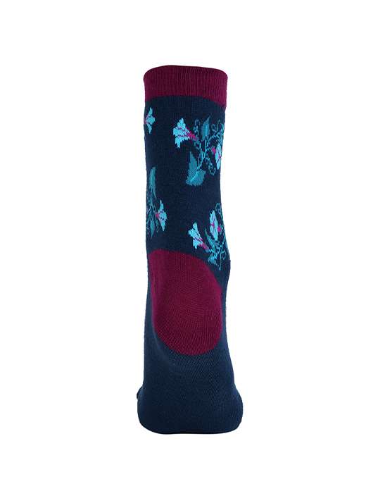 ankii cotton floral premium women ankle socks with thumb, pack of 3 - 18000179 -  Standard Image - 3