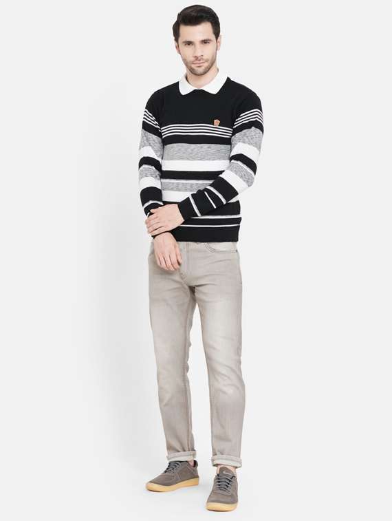 black striped pullover - 18000599 -  Standard Image - 3