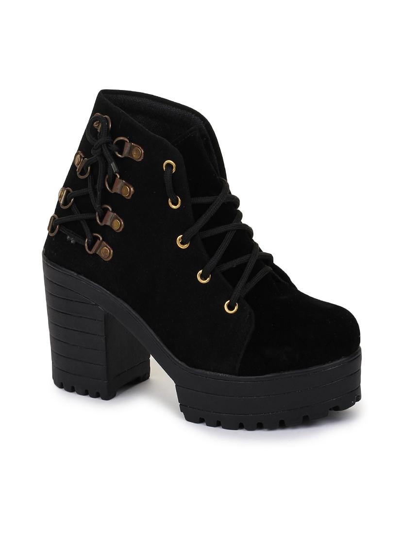 black lace up ankle  boot - 18002779 -  Zoom Image - 0