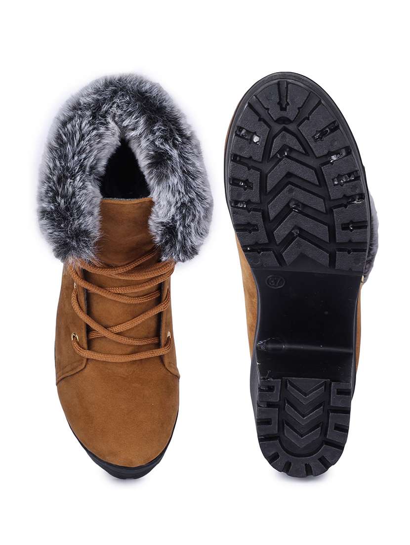 beige lace up ankle  boot - 18002784 -  Standard Image - 3