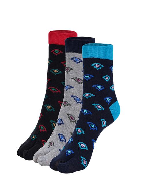 ankle length premium women socks with thumb pack of 3 - 18003168 - Standard Image - 0