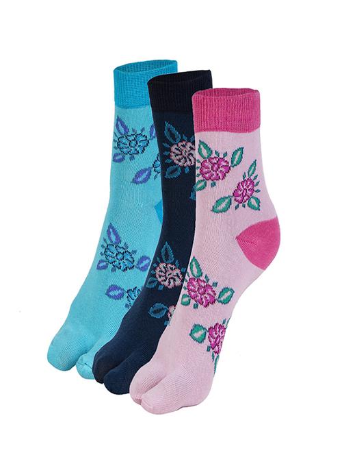 ankle length premium women socks with thumb pack of 3 - 18003192 - Standard Image - 0