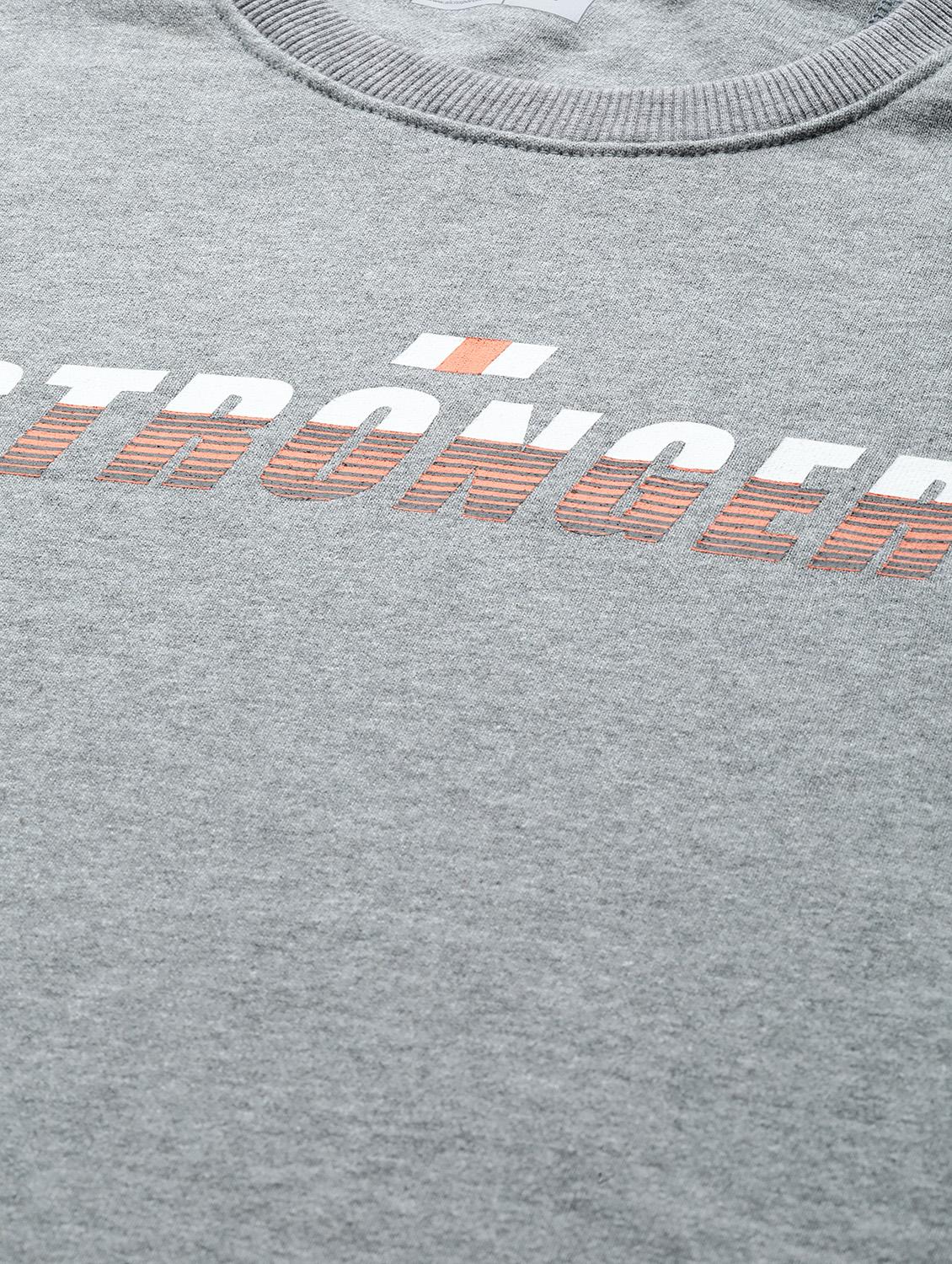 grey printed sweatshirt - 18003704 - Standard Image - 3
