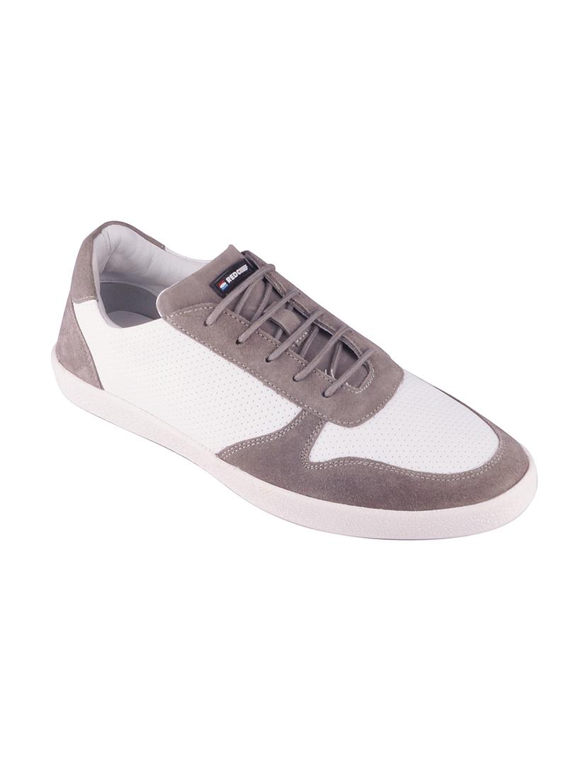 grey leather lace up sneakers - 18003720 -  Zoom Image - 0