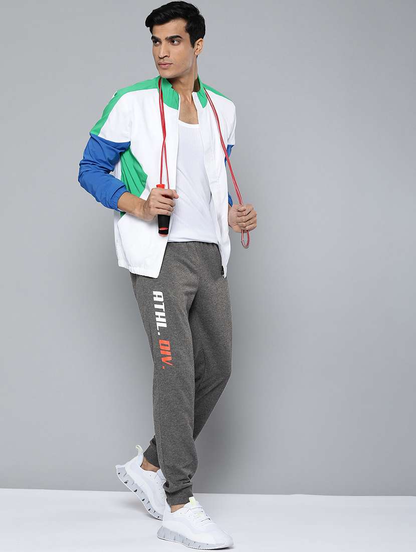 grey printed full length jogger - 18003722 -  Standard Image - 3