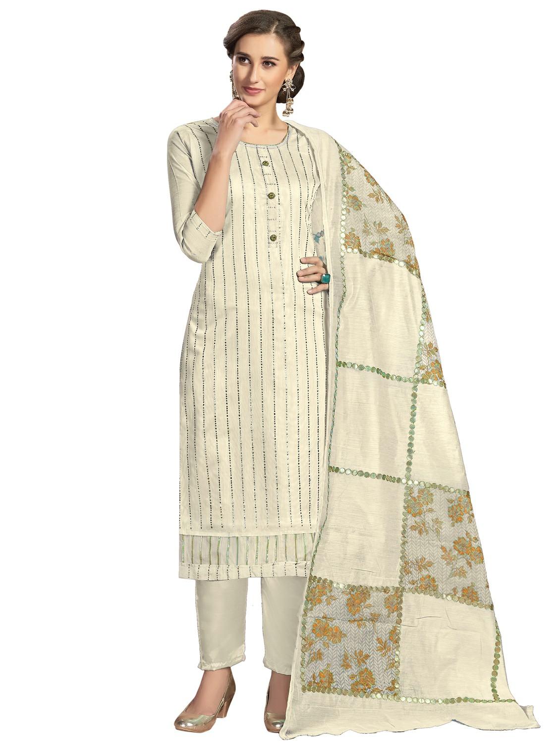 embroidered unstitched suit set - 18005270 - Zoom Image - 0