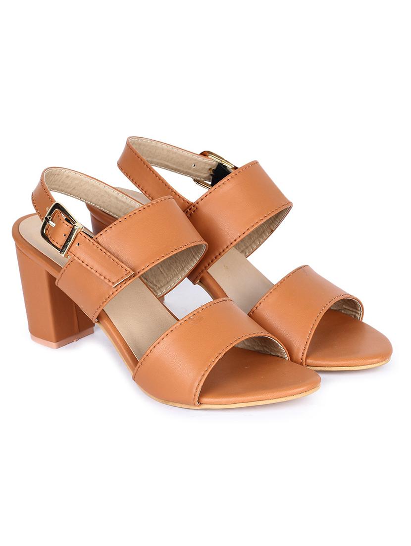 tan synthetic closed back sandals - 18005355 -  Zoom Image - 0