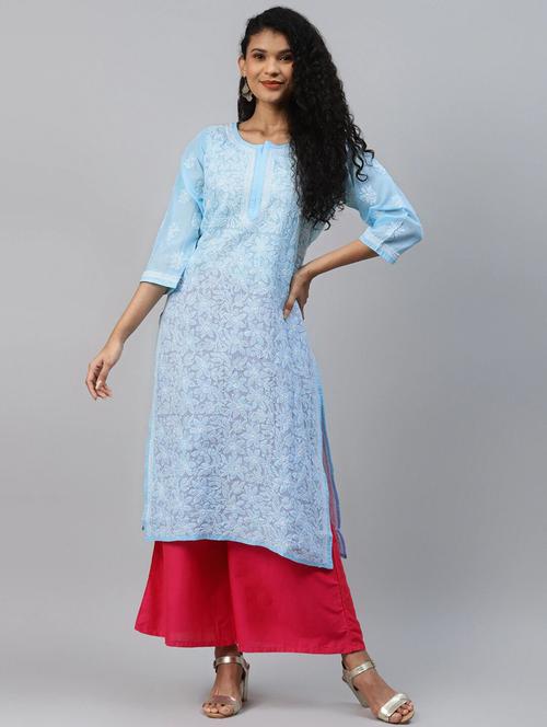 women's straight kurta - 18005560 - Standard Image - 0