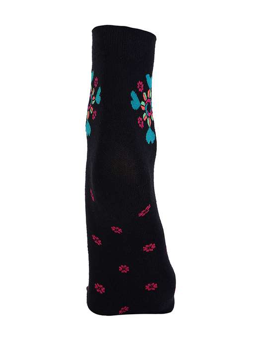 ankii cotton self design premium women socks with thumb, pack of 3 - 18006872 -  Standard Image - 3