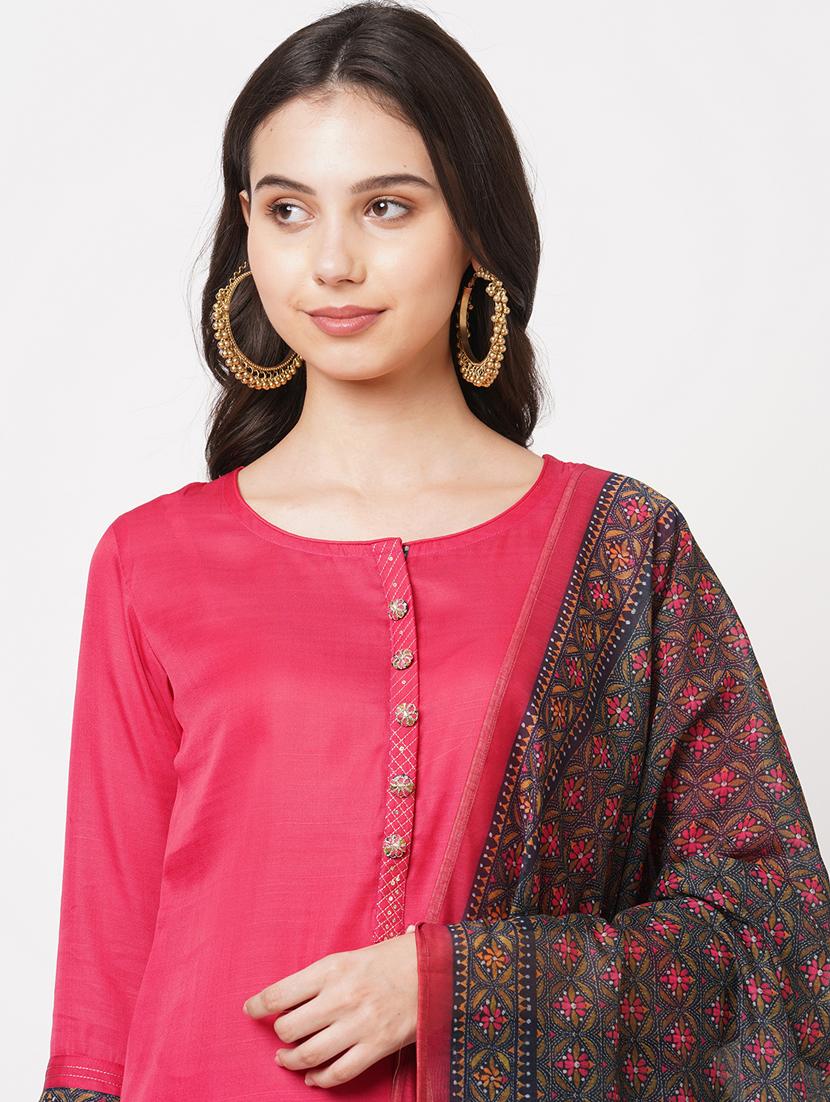 solid semi-stitched suit set - 18008526 - Standard Image - 3
