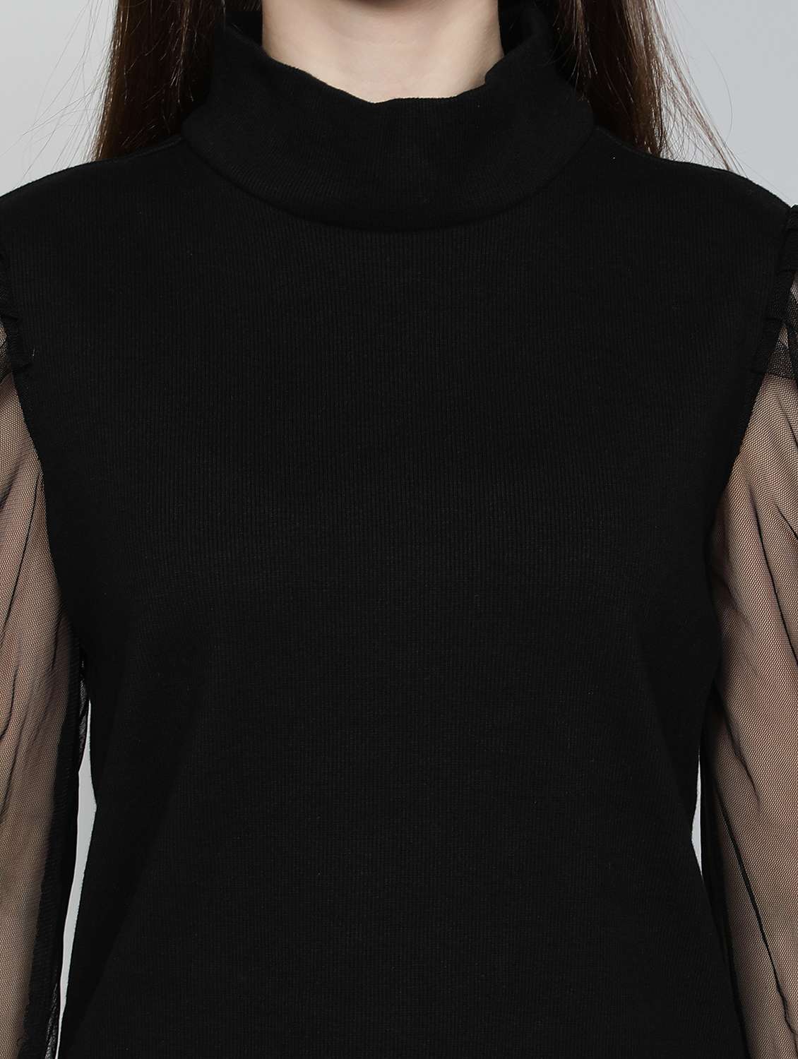 bishop sleeved solid top - 18009580 - Standard Image - 5