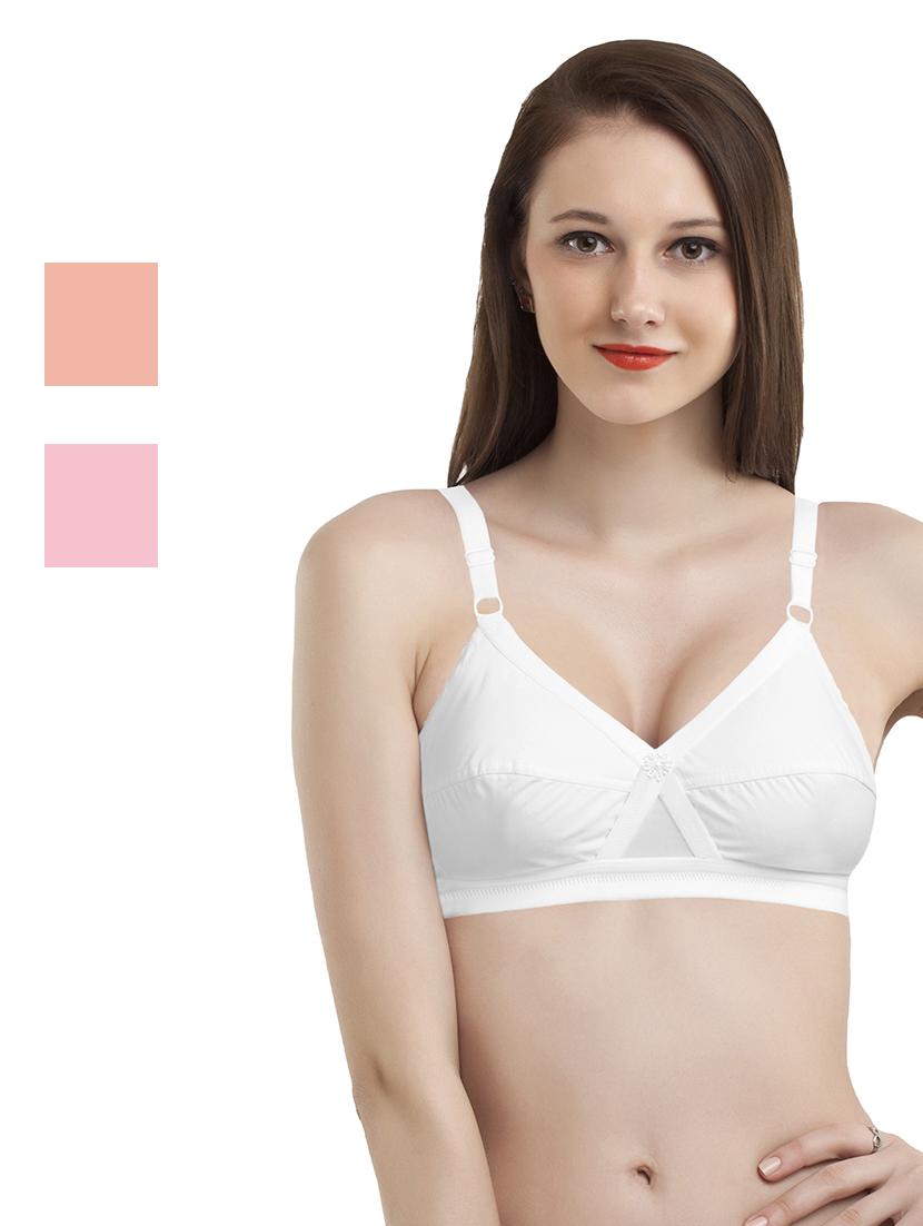 set of 3 solid regular bra - 18009699 - Zoom Image - 0