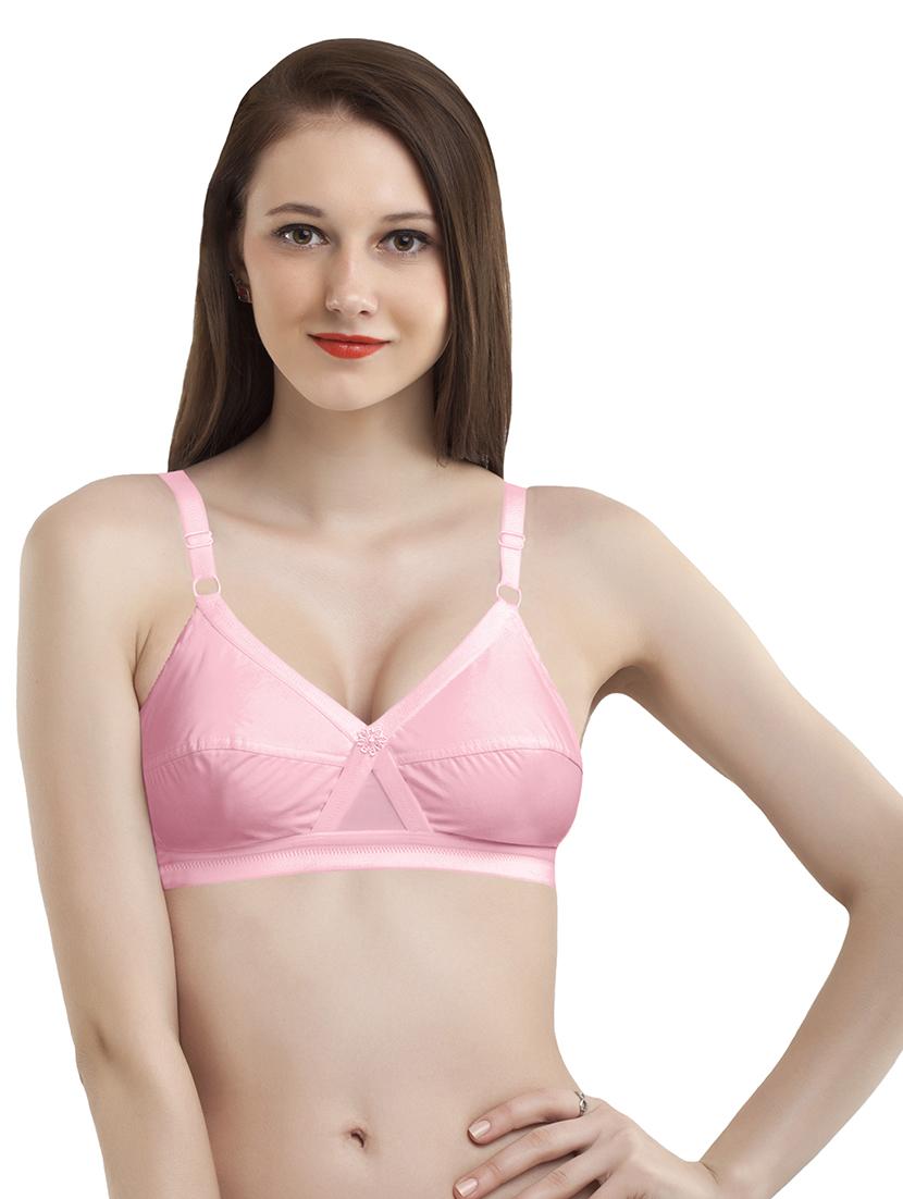 set of 3 solid regular bra - 18009699 - Standard Image - 3