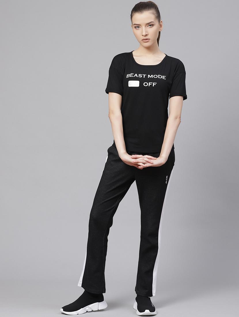 high rise side taped track pant - 18009789 - Standard Image - 3