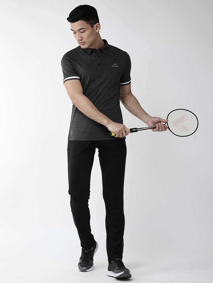 black striped polo t-shirt - 18009821 -  Standard Image - 3