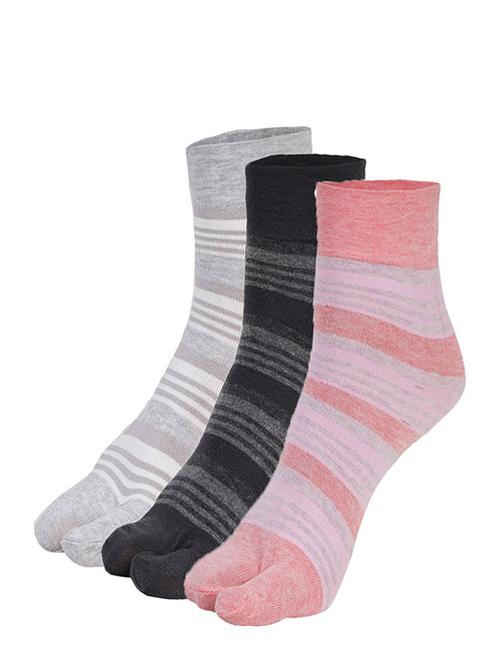 ankii cotton self design women premium ankle socks, pack of 3 - 18010277 - Standard Image - 0