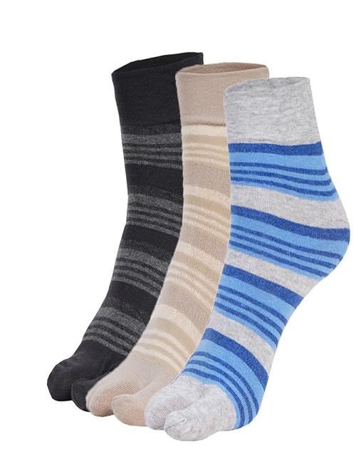 ankii cotton self design women premium ankle socks, pack of 3 - 18010278 - Standard Image - 0
