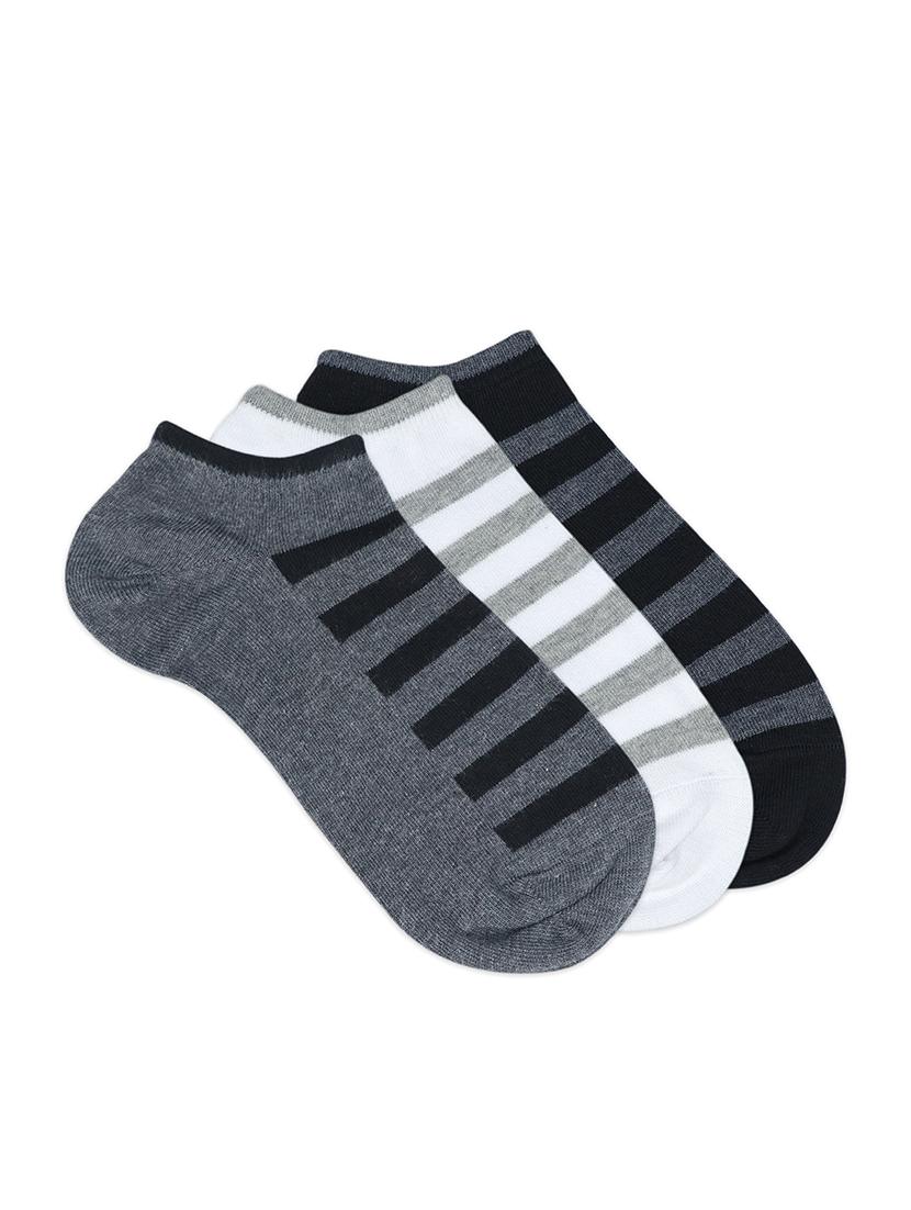 set of 3 cotton ankle length sock - 18011601 -  Zoom Image - 0