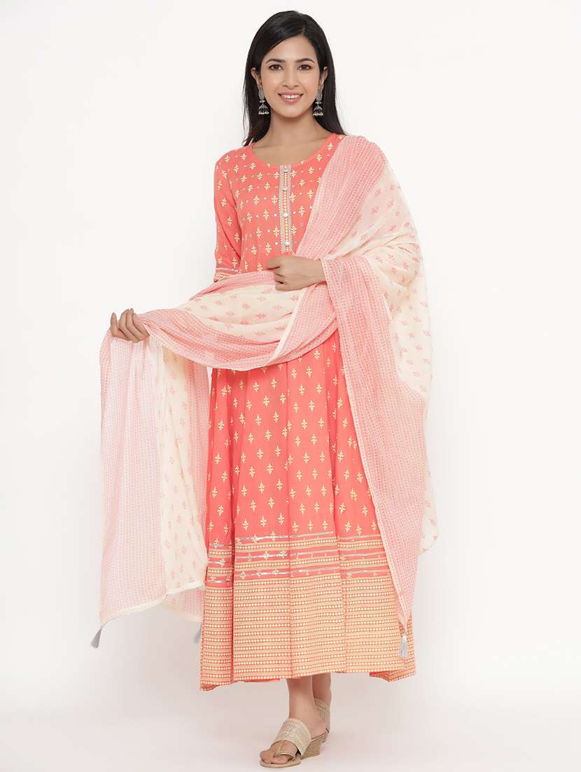 Buy online Printed Suit Set from ethnic wear for Women by Kipek for