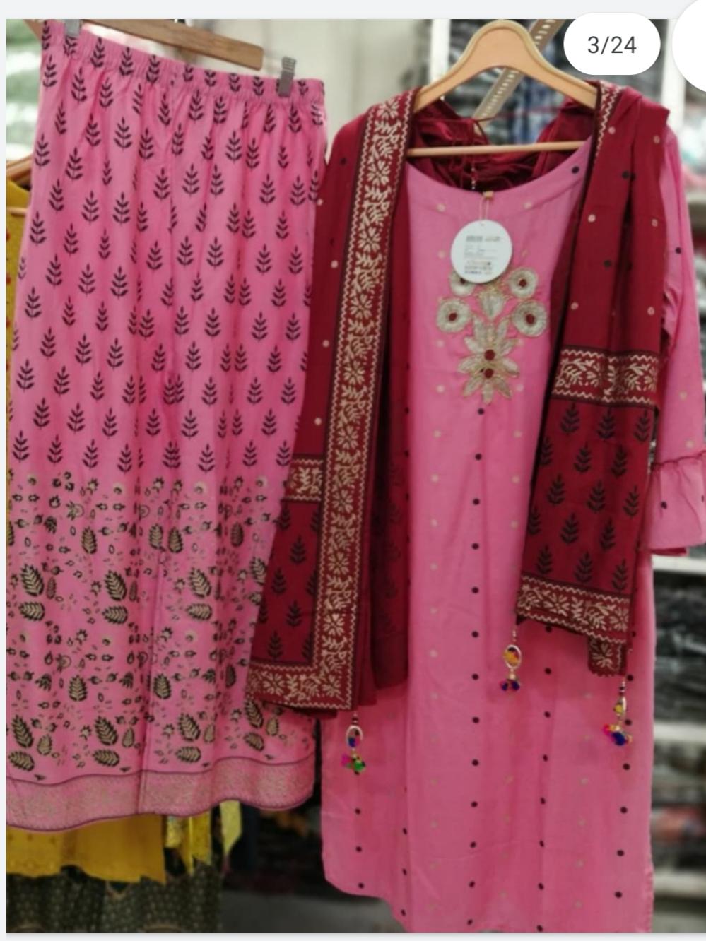 kurti +dupaata +palazzo - 18012491 - Zoom Image - 0