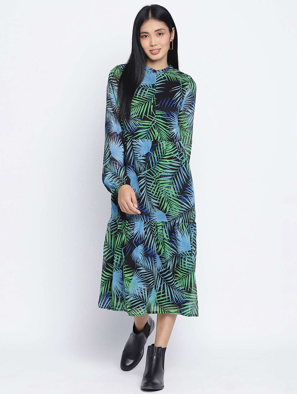 women's tiered dress tie & dye dress - 18013267 - Zoom Image - 0