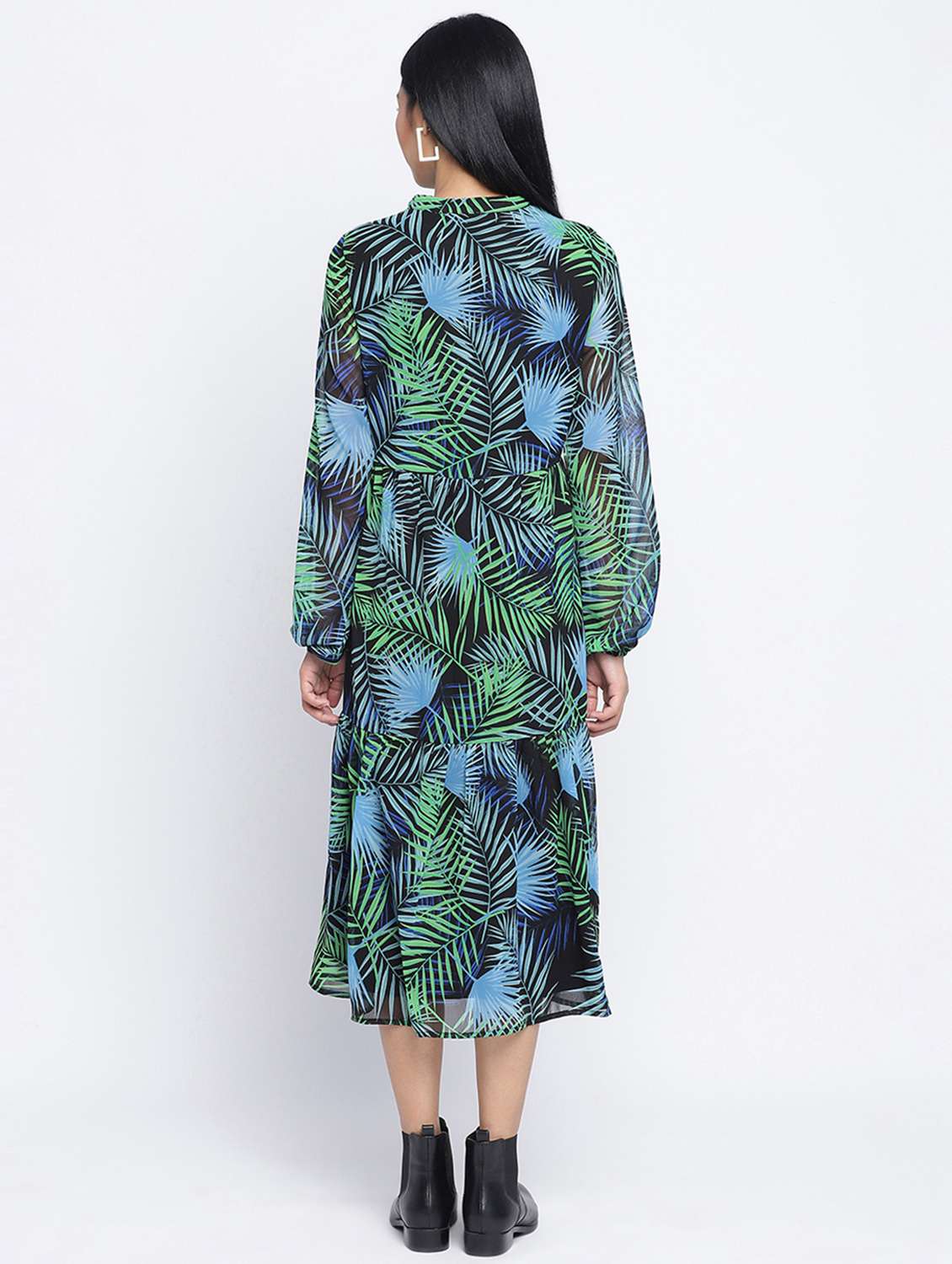women's tiered dress tie & dye dress - 18013267 - Standard Image - 3