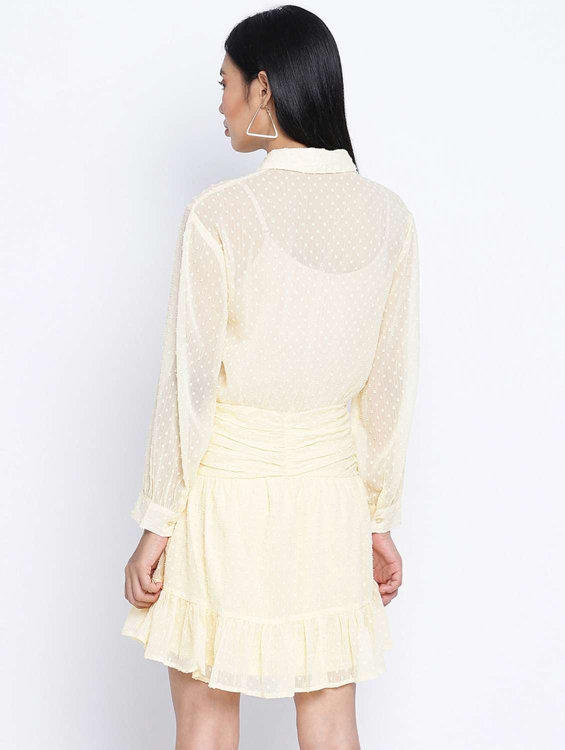 women's tiered dress swiss dots dress - 18013284 - Standard Image - 3