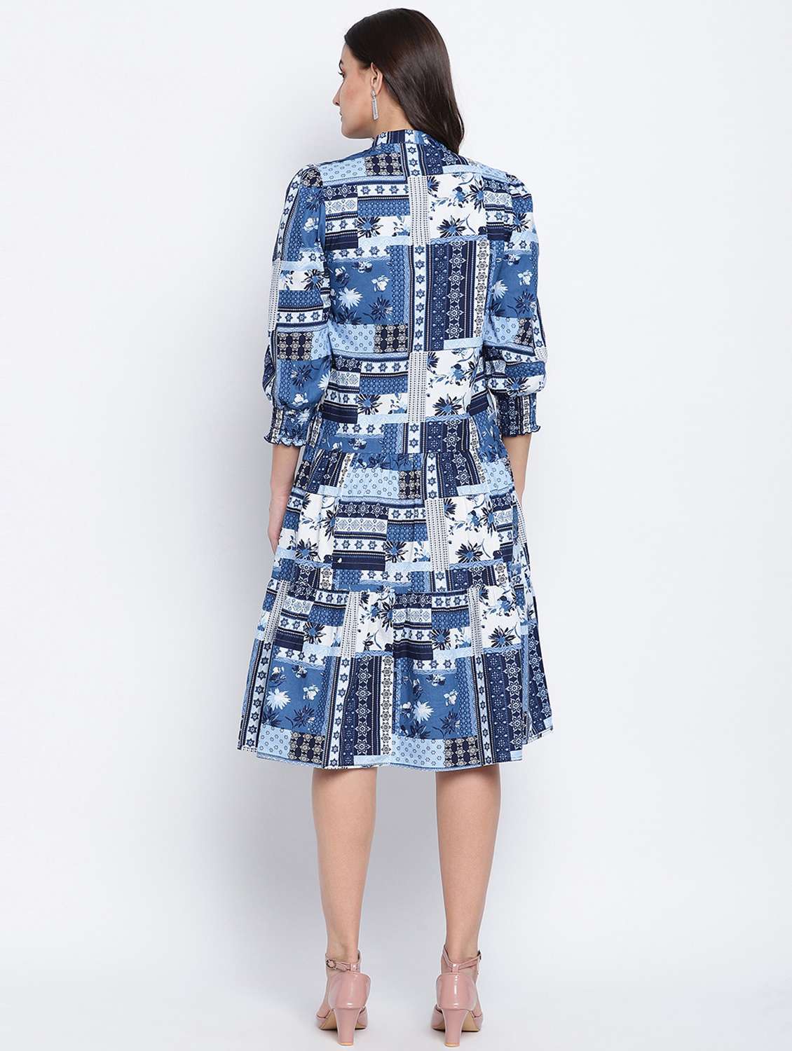 women's tiered dress  dress - 18013295 -  Standard Image - 3