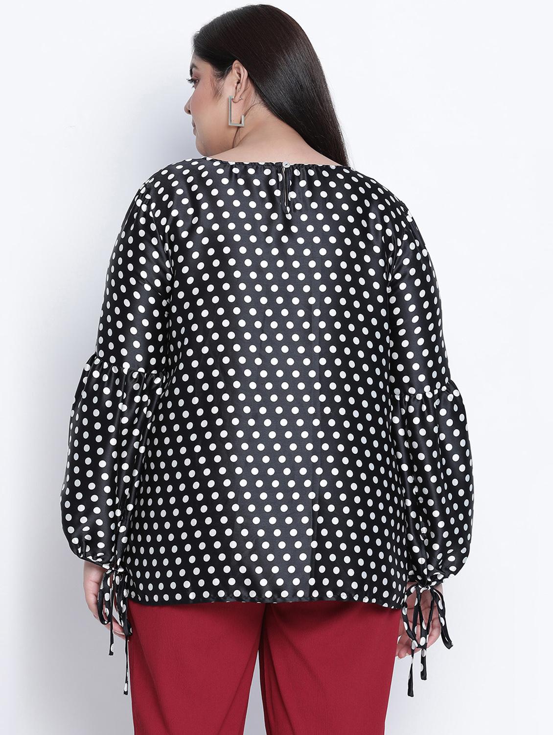 women's straight round neck top - 18013329 - Standard Image - 3