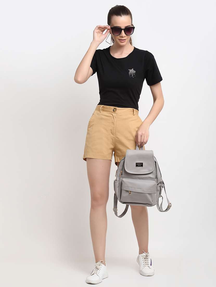 mid rise solid regular short - 18013896 -  Standard Image - 3