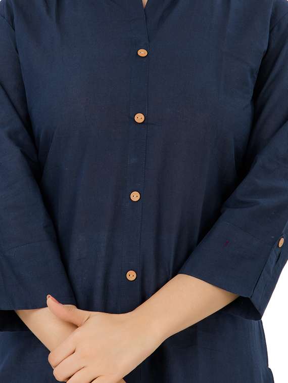 women's front slit kurta - 18015070 -  Standard Image - 3