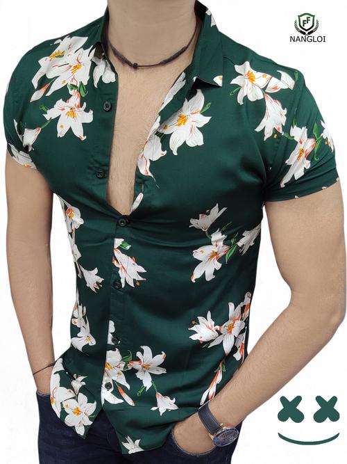 half sleeves printed shirt  - 18015597 -  Standard Image - 0