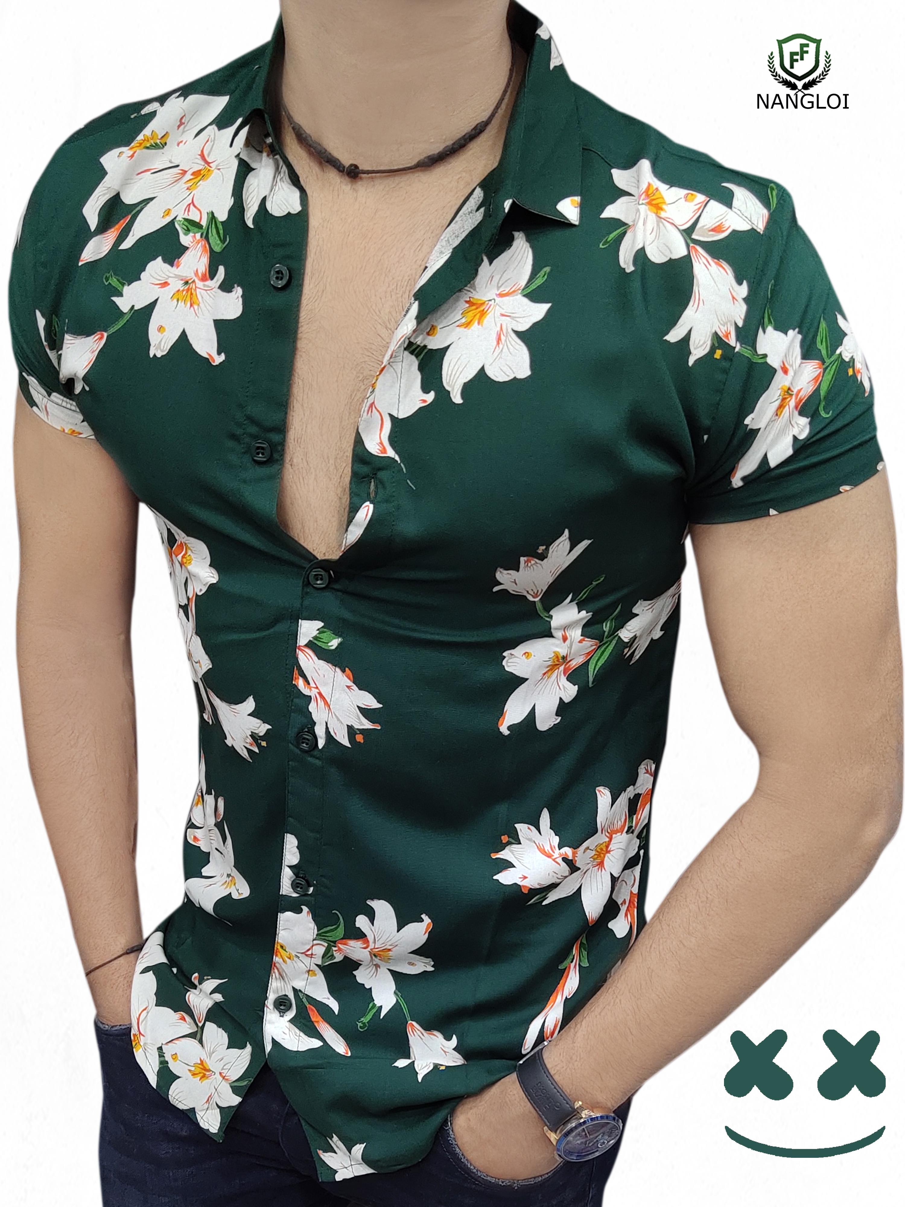 half sleeves printed shirt  - 18015597 -  Zoom Image - 0