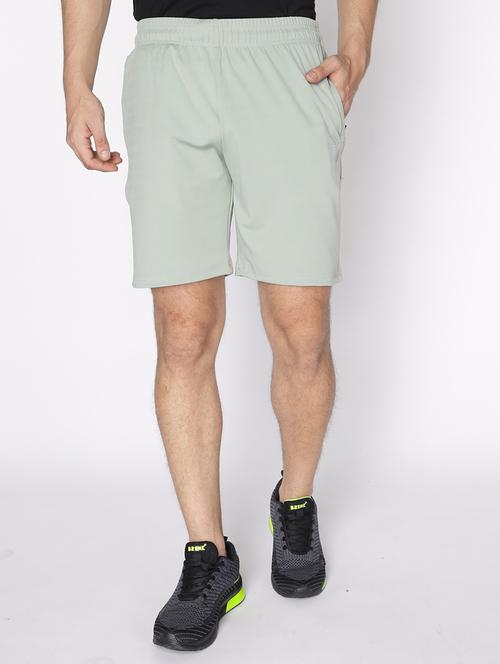 green solid short - 18015677 - Standard Image - 0