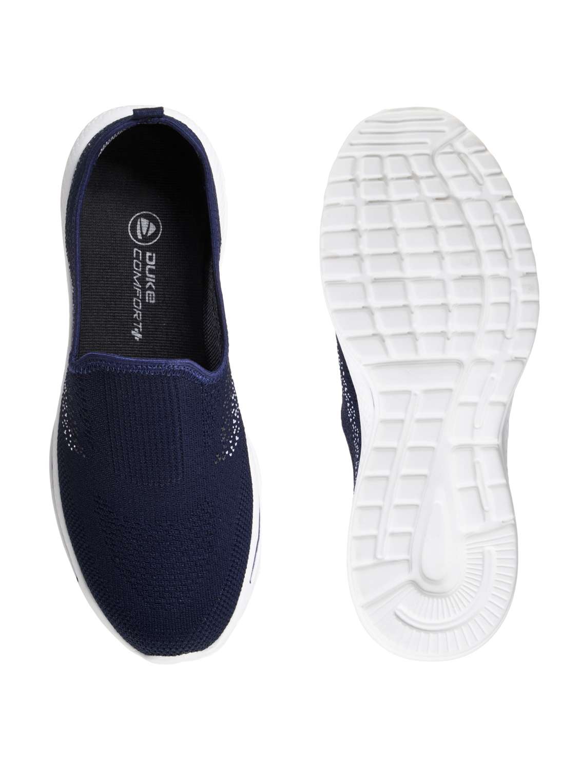 navy fabric sport shoes - 18015921 - Standard Image - 3