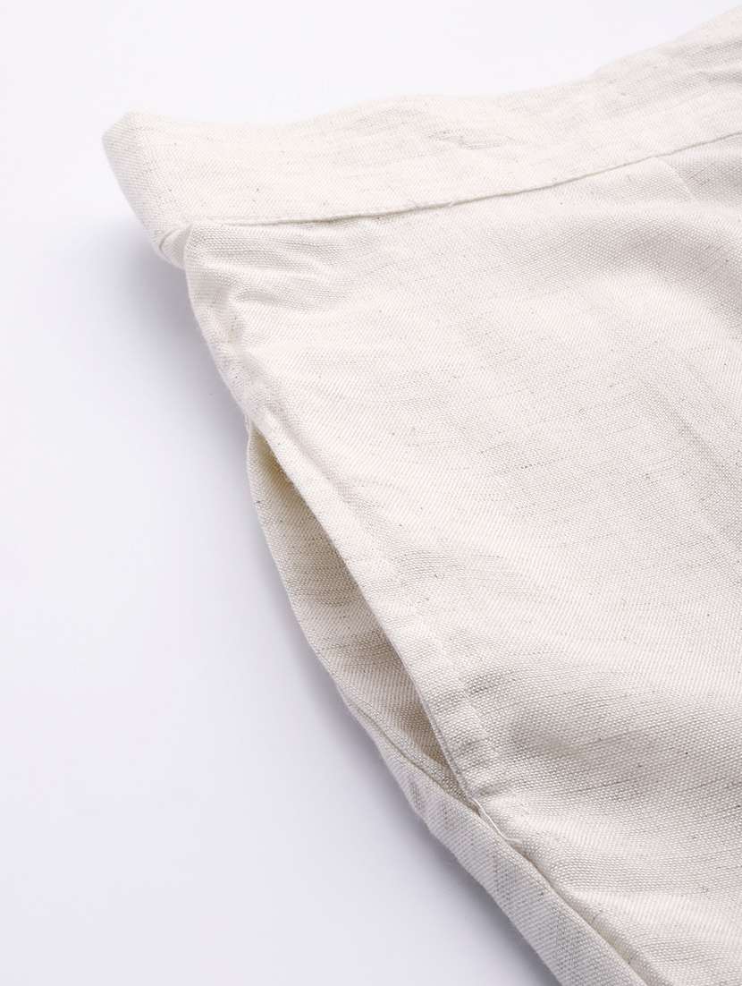 white rayon straight tapered pant - 18016719 -  Standard Image - 5