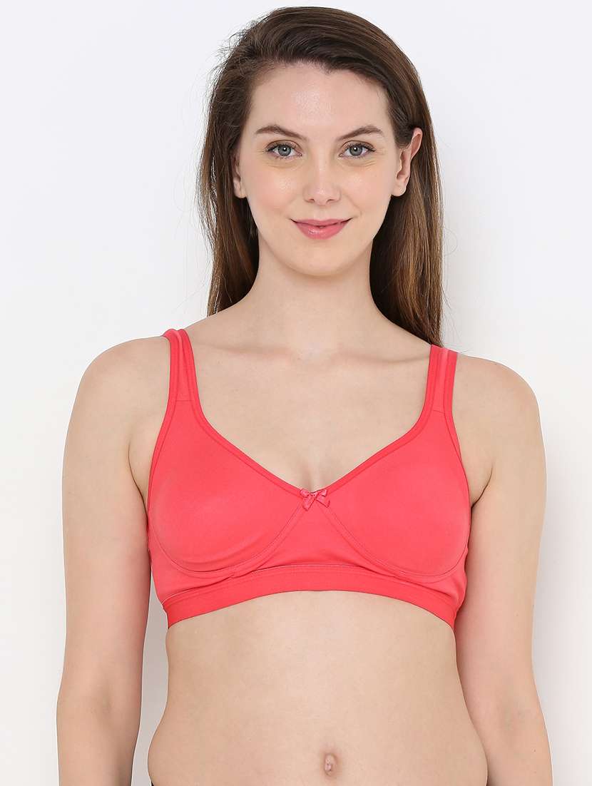 red solid sports bra - 18017726 - Zoom Image - 0
