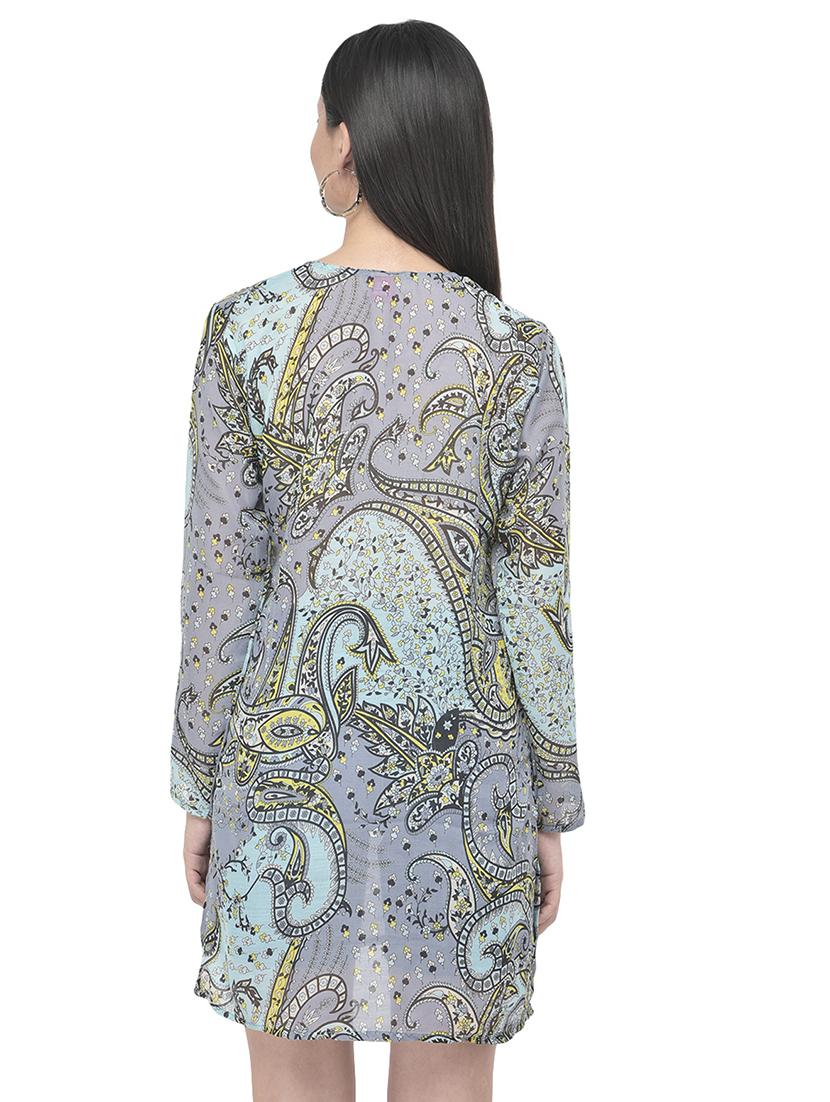 key hole neck printed tunic - 18018467 - Standard Image - 3