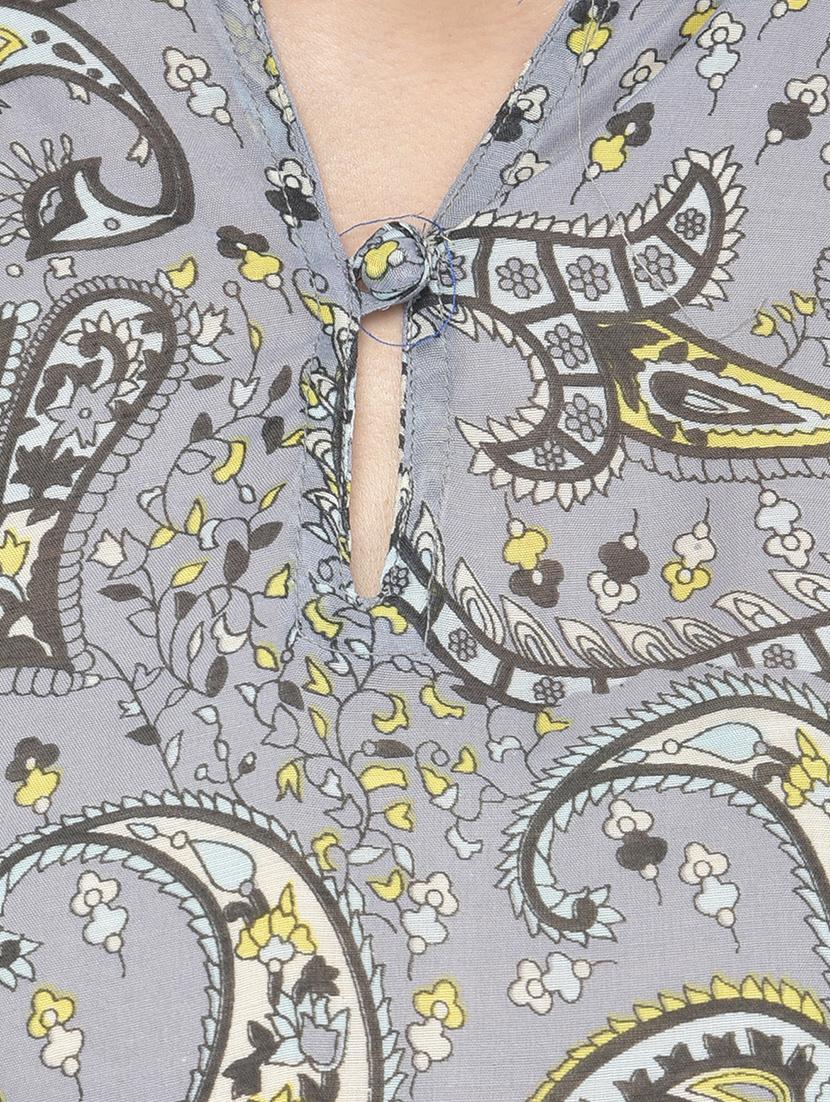 key hole neck printed tunic - 18018467 - Standard Image - 5