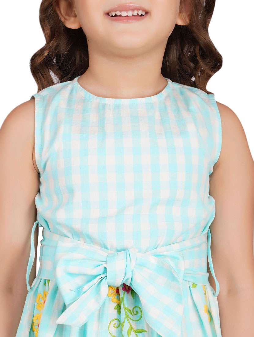 girls round neck sleeveless frock - 18019503 -  Standard Image - 3