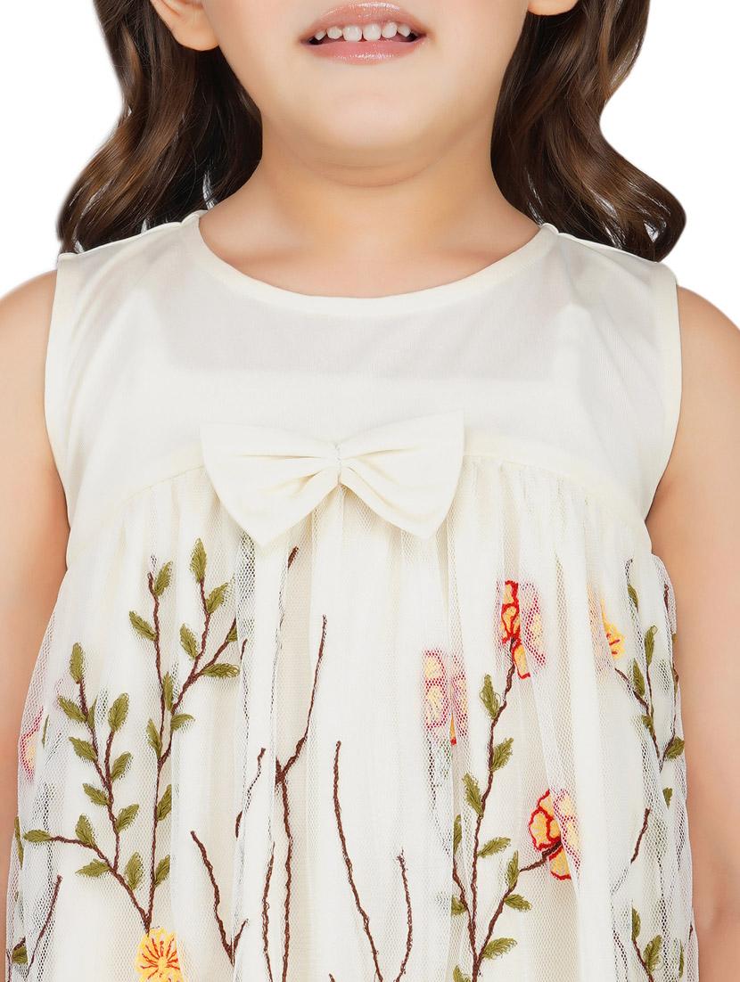 girls round neck sleeveless frock - 18019507 - Standard Image - 3