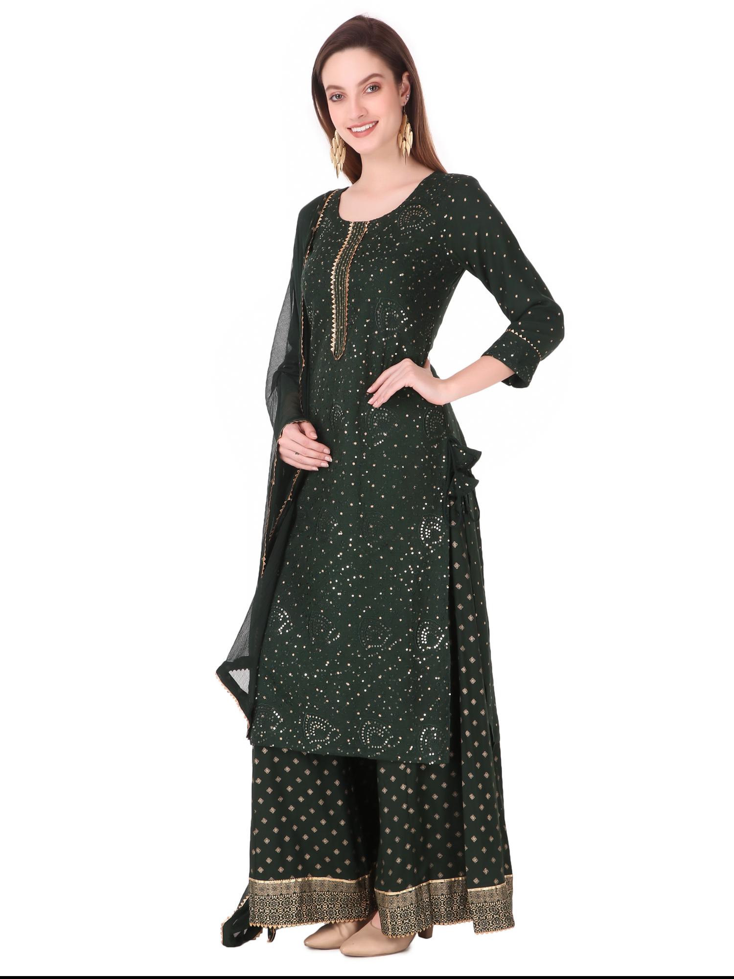 kurti sarara set , with duppata - 18019587 - Standard Image - 5