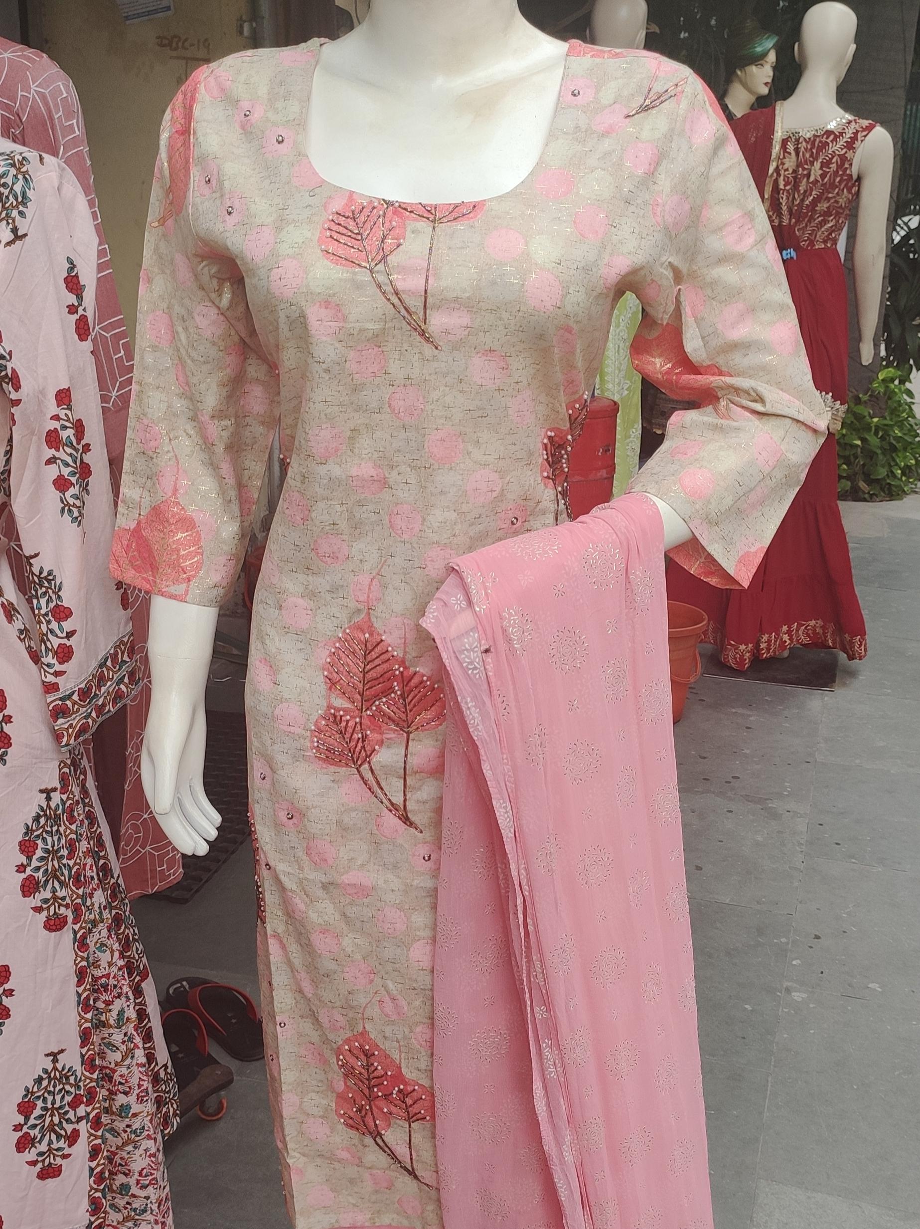 kurti +pant +dupatta  - 18019924 -  Zoom Image - 0