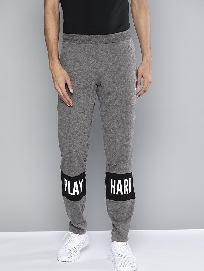 grey printed full length track pant - 18021121 -  Zoom Image - 0