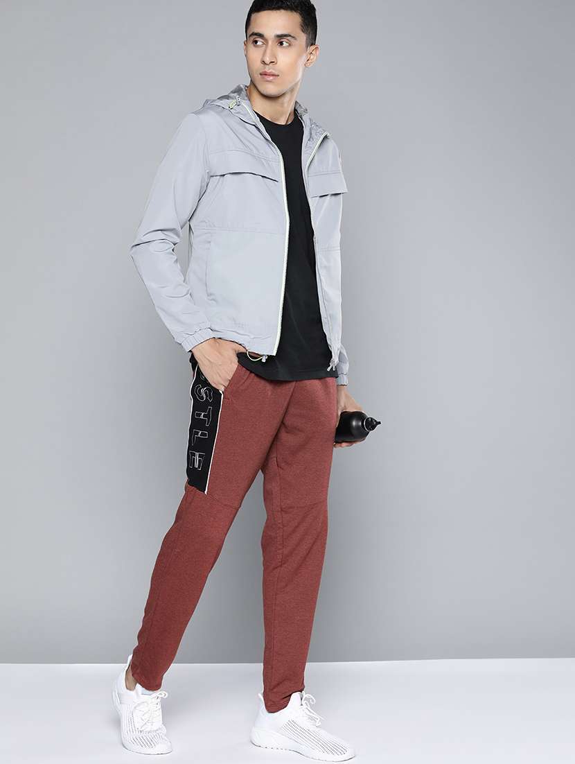 red side taped full length track pant - 18021123 -  Standard Image - 3