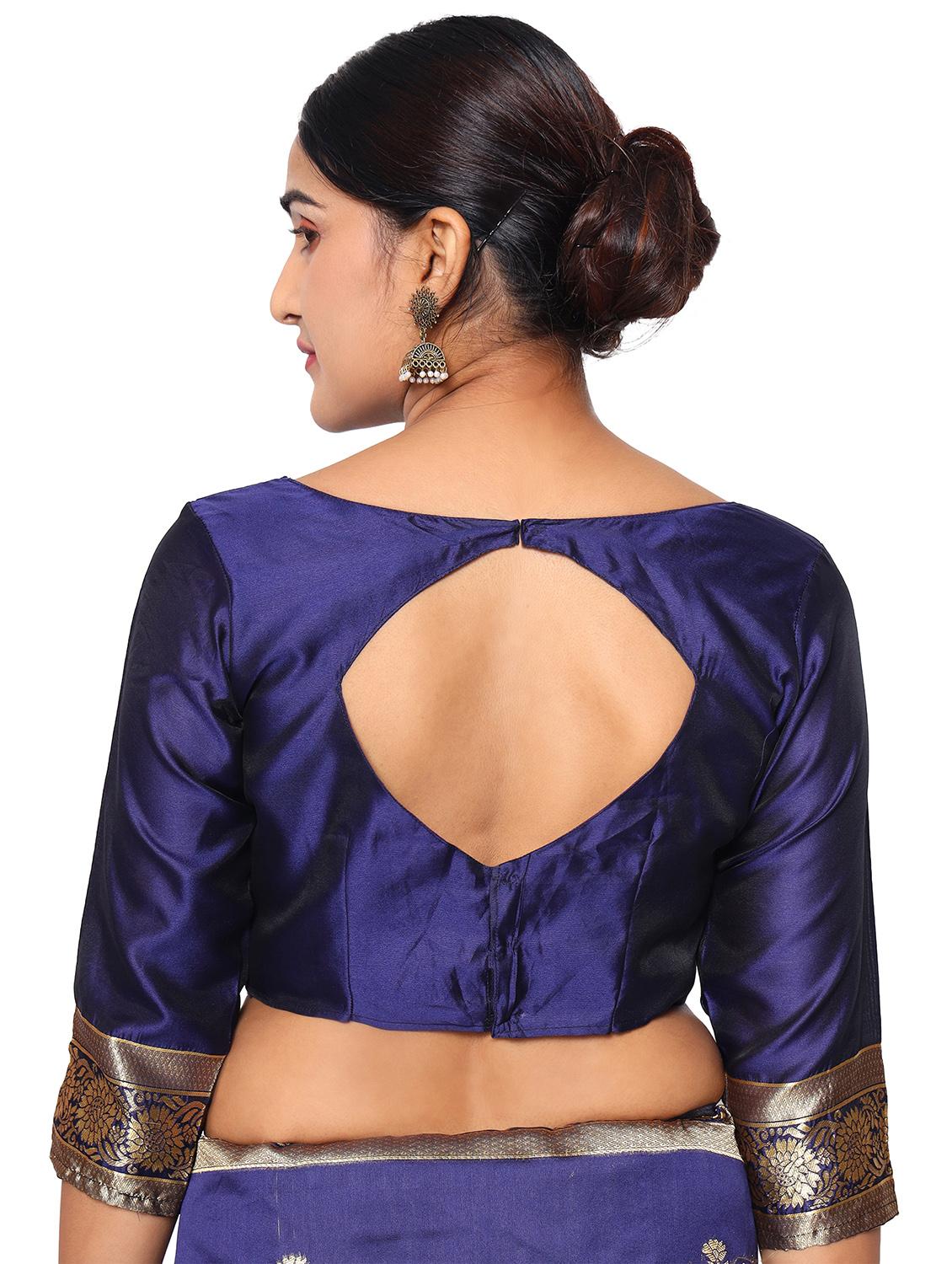 jacquard work kanjivaram saree with blouse - 18022002 - Standard Image - 3
