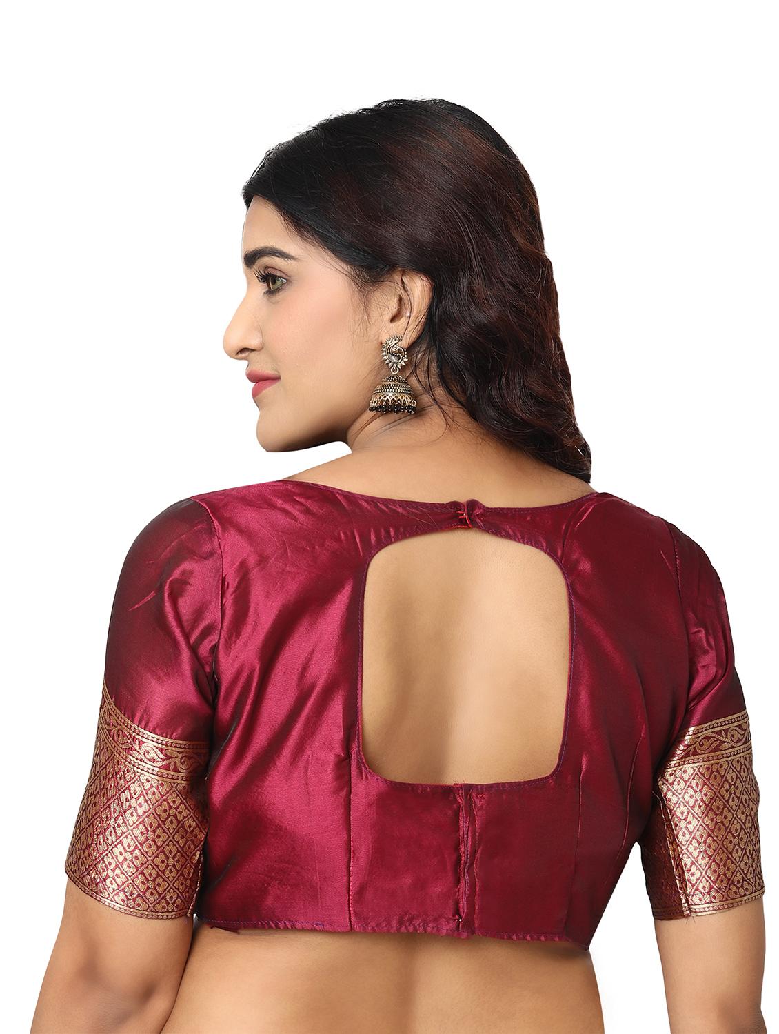jacquard work kanjivaram saree with blouse - 18022014 - Standard Image - 3