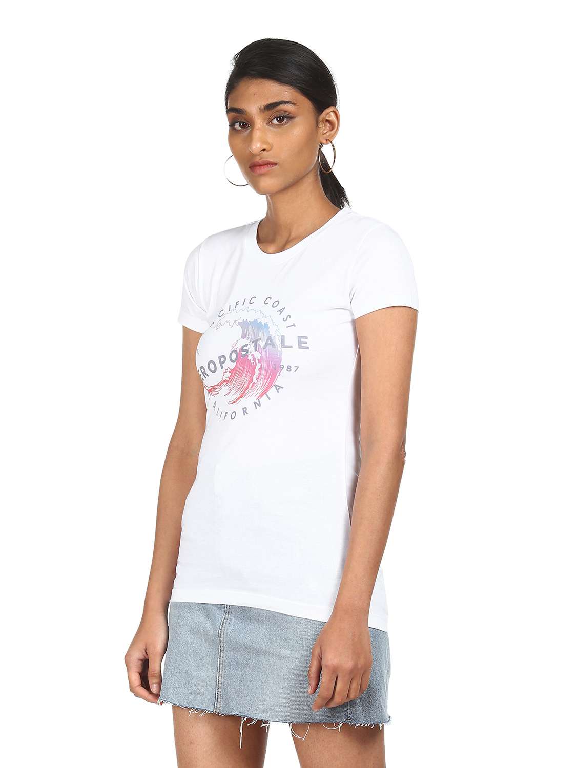round neck graphic tee 