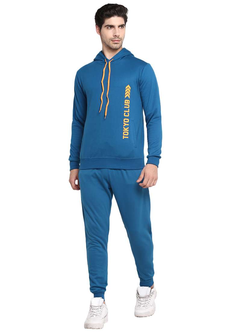 blue printed track pant full length track suit - 18022483 -  Zoom Image - 0