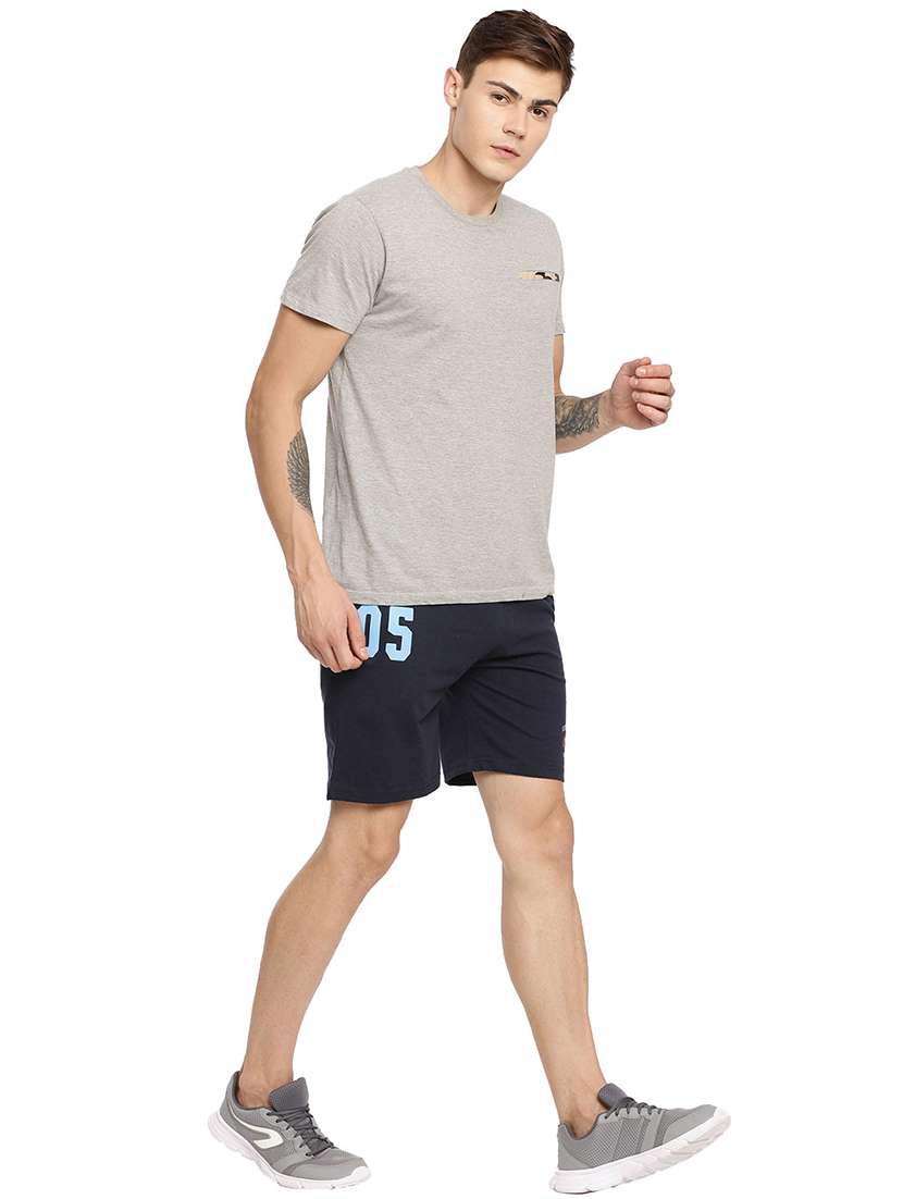 navy blue printed shorts - 18023352 -  Standard Image - 3